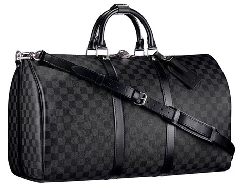 black Louis Vuitton duffle bag